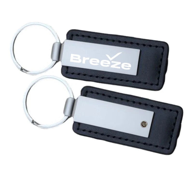 Customisable Breeze Airways Faux Leather Key Chain - view 4
