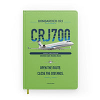 Thumbnail for Bombardier CRJ700 design on light green notebook