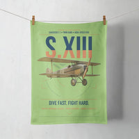 Thumbnail for SPAD S.XIII C.1 design on light green towel