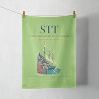 Thumbnail for Cyril E. King Airport (STT) design on light green towel