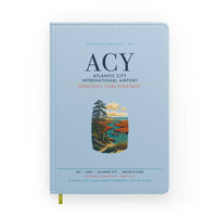 Thumbnail for Atlantic City International Airport (ACY) design on light blue notebook