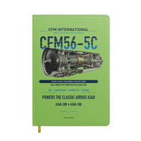 Thumbnail for CFM56-5C design on light green notebook