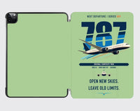 Thumbnail for Boeing 787-8 Dreamliner design on light green ipad tablet case