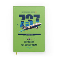 Thumbnail for Boeing 737 MAX 8 design on light green notebook