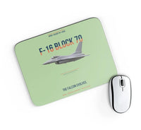 Thumbnail for F-16 Block 70 The Falcon Evolves design on light green rectangle mouse pad