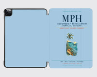 Thumbnail for Godofredo P. Ramos Airport Boracay Caticlan (MPH) design on light blue ipad tablet case