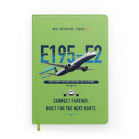 Thumbnail for Embraer E195-E2 design on light green notebook