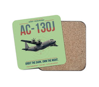 Thumbnail for AC-130J Ghostrider design on light green 1 piece coaster