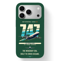 Thumbnail for Boeing 747-200B design on dark green magsafe iphone case
