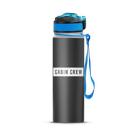 Thumbnail for Cabin Crew Text Sports Bottle - view 4