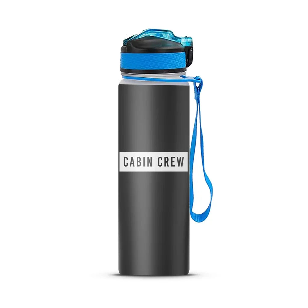 Cabin Crew Text Sports Bottle - view 4