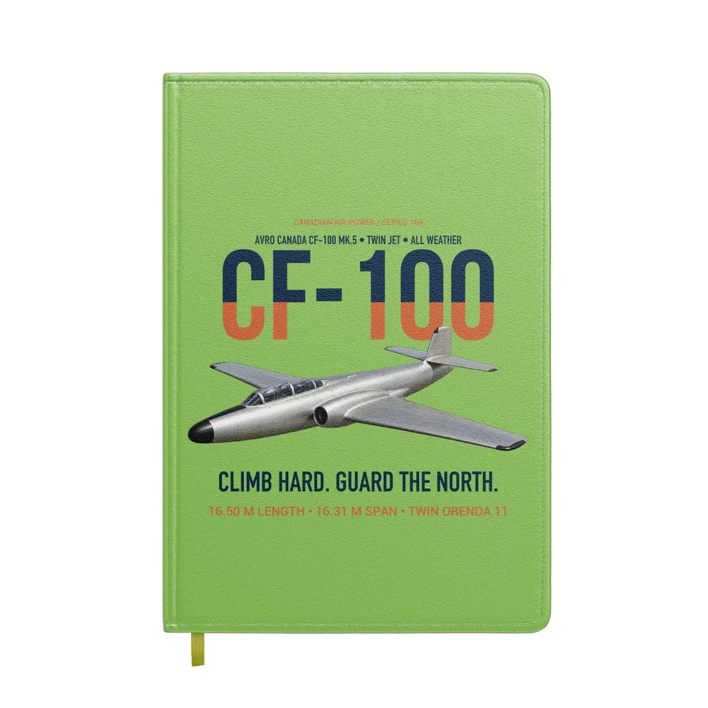 Avro Canada CF-100 Mk5 Canuck Northern All Weather Interceptor design on light green notebook