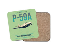 Thumbnail for P-59A Airacomet design on light green 1 piece coaster
