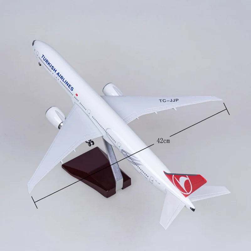 Turkish Airlines Boeing 777 Airplane Model (1/157 Scale