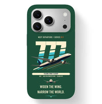 Thumbnail for Boeing 777-9 design on dark green magsafe iphone case