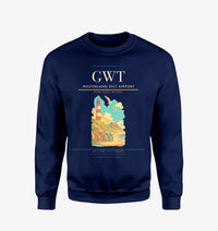 Thumbnail for Westerland Sylt Airport (GWT) design on navy blue sweatshirt