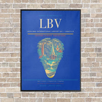 Thumbnail for Leon-Mba International Airport LBV — Libreville vertical canvas print - framed - blue background