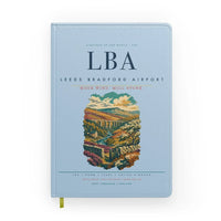 Thumbnail for Leeds Bradford Airport (LBA) design on light blue notebook