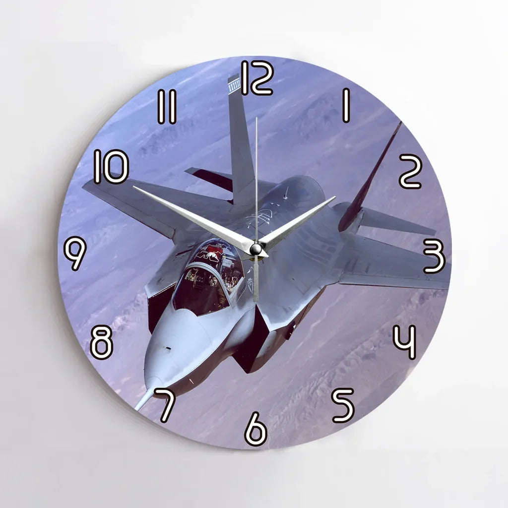 Fighter Jet 35 Captured in Wall Clock - view 2