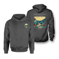 Thumbnail for VINTAGE G4284 - The Midnight Sun Shift - Double-Side Hoodie design on darkgray double side