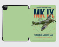 Thumbnail for Supermarine Spitfire Mk IX design on light green ipad tablet case