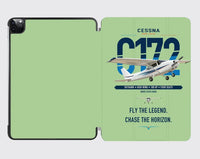 Thumbnail for Cessna 172 Skyhawk design on light green ipad tablet case