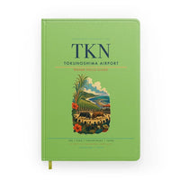 Thumbnail for Tokunoshima Airport (TKN) design on light green notebook