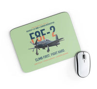Thumbnail for F8F-2 Bearcat Climb First Fight Hard design on light green rectangle mouse pad
