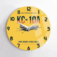 Thumbnail for KC-10A EXTENDER design on yellow no frame wall clock