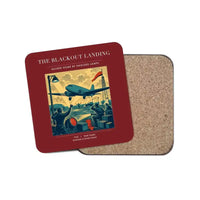 Thumbnail for The Blackout Landing - Designed Coasters design on dark red 1-piece
