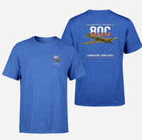 Thumbnail for IAR 80C design on blue t-shirt, double-side print