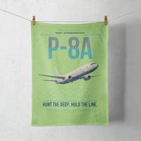 Thumbnail for P-8A Poseidon design on light green towel