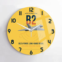 Thumbnail for Avro Vulcan B2 design on yellow no frame wall clock