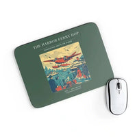 Thumbnail for VINTAGE G4361 - The Harbor Ferry Hop - Designed Mouse Pads design on darkgreen rectangle