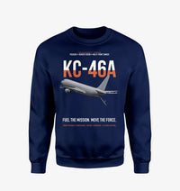 Thumbnail for KC-46A PEGASUS design on navy blue sweatshirt