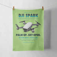 Thumbnail for DJI Spark design on light green towel