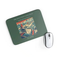Thumbnail for VINTAGE G4390 - The Fence Post Navigation - Designed Mouse Pads design on darkgreen rectangle