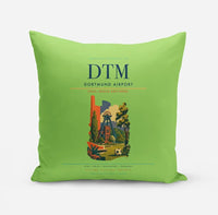 Thumbnail for Dortmund Airport (DTM) design on light green pillow