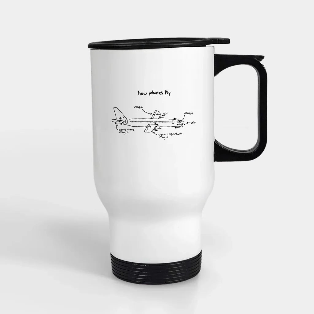 Customisable How Planes Fly Travel Mug - view 4