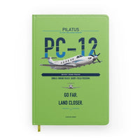 Thumbnail for Pilatus PC-12 PRO design on light green notebook