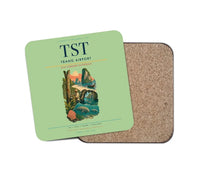 Thumbnail for Trang Airport (TST) design on light green 1 piece coaster