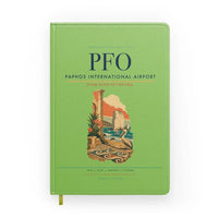 Thumbnail for Paphos International Airport (PFO) design on light green notebook