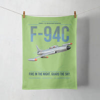 Thumbnail for F-94C Starfire design on light green towel