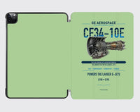 Thumbnail for CF34-10E design on light green ipad tablet case