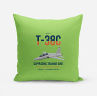 Thumbnail for T-38C Talon design on light green pillow