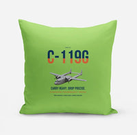 Thumbnail for C-119G Flying Boxcar design on light green pillow