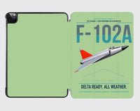 Thumbnail for F-102A Delta Dagger design on light green ipad tablet case