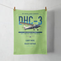 Thumbnail for DHC-3 Otter design on light green towel