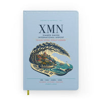 Thumbnail for Xiamen Gaoqi International Airport (XMN) design on light blue notebook