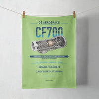 Thumbnail for CF700 design on light green towel
